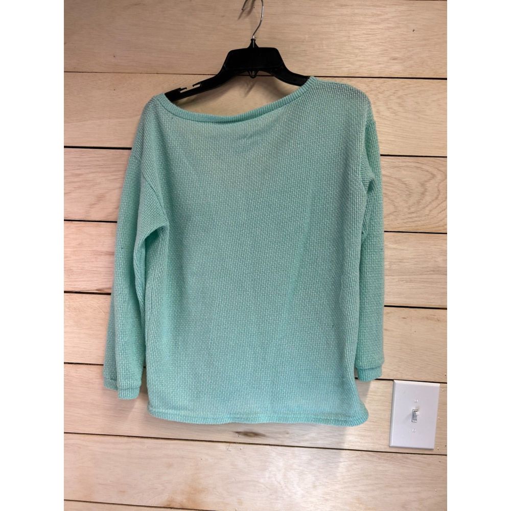 Teal Acrylic sweater Size Medium Ladies